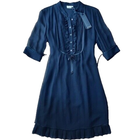 NWT Pinko Silk Perfect Little Black Dress Size 6 - Picture 1 of 10